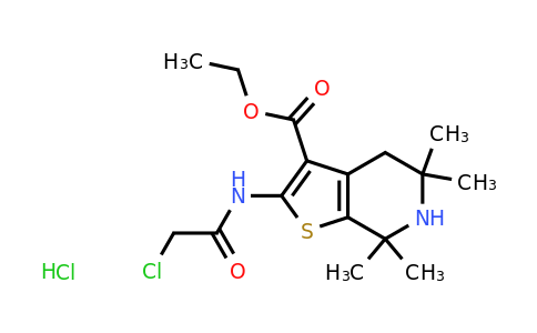 CAS 1171150-66-5 | ethyl 2-(2-chloroacetamido)-5,5,7,7-tetramethyl-4H,5H,6H,7H-thieno[2,3-c]pyridine-3-carboxylate hydrochloride