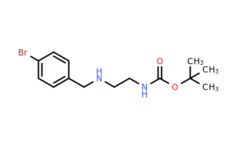 CAS 1171245-32-1 | tert-Butyl (2-((4-bromobenzyl)amino)ethyl)carbamate