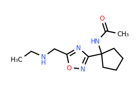 CAS 1171310-56-7 | N-[1-[5-(ethylaminomethyl)-1,2,4-oxadiazol-3-yl]cyclopentyl]acetamide