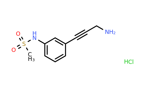 CAS 1171333-24-6 | N-[3-(3-Aminoprop-1-yn-1-yl)phenyl]methanesulfonamide hydrochloride