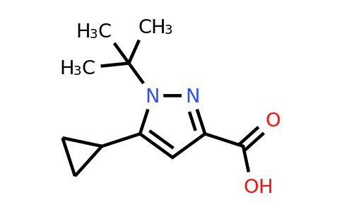 CAS 1171398-63-2 | 1-tert-Butyl-5-cyclopropyl-1H-pyrazole-3-carboxylic acid