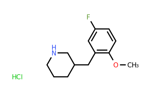CAS 1171433-31-0 | 3-(5-Fluoro-2-methoxy-benzyl)-piperidine hydrochloride