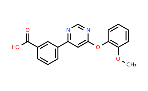 CAS 1171558-51-2 | 3-(6-(2-Methoxyphenoxy)pyrimidin-4-yl)benzoic acid