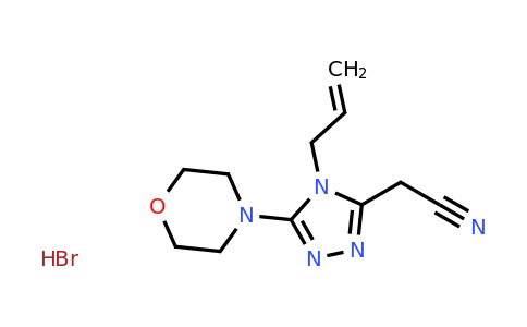 CAS 1171589-44-8 | 2-[5-(Morpholin-4-yl)-4-(prop-2-en-1-yl)-4H-1,2,4-triazol-3-yl]acetonitrile hydrobromide
