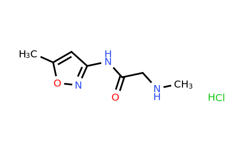 CAS 1171599-22-6 | N-(5-Methyl-1,2-oxazol-3-yl)-2-(methylamino)acetamide hydrochloride