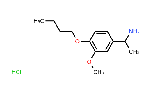 CAS 1171786-31-4 | 1-(4-Butoxy-3-methoxyphenyl)ethan-1-amine hydrochloride