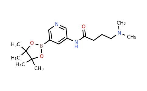 CAS 1171891-21-6 | 4-(Dimethylamino)-N-(5-(4,4,5,5-tetramethyl-1,3,2-dioxaborolan-2-yl)pyridin-3-yl)butanamide