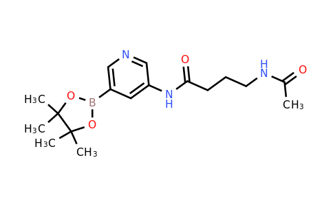 CAS 1171891-25-0 | 4-Acetamido-N-(5-(4,4,5,5-tetramethyl-1,3,2-dioxaborolan-2-yl)pyridin-3-yl)butanamide