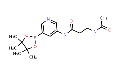 CAS 1171891-27-2 | 3-Acetamido-N-(5-(4,4,5,5-tetramethyl-1,3,2-dioxaborolan-2-yl)pyridin-3-yl)propanamide