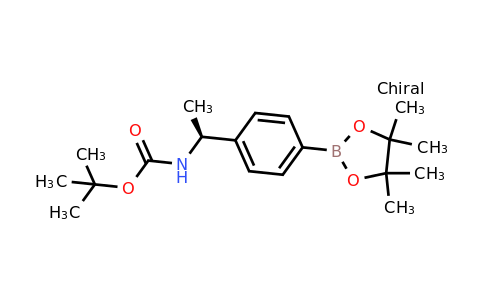 CAS 1171897-03-2 | tert-butyl N-[(1S)-1-[4-(tetramethyl-1,3,2-dioxaborolan-2-yl)phenyl]ethyl]carbamate