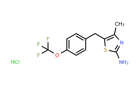 CAS 1171936-01-8 | 4-Methyl-5-{[4-(trifluoromethoxy)phenyl]methyl}-1,3-thiazol-2-amine hydrochloride