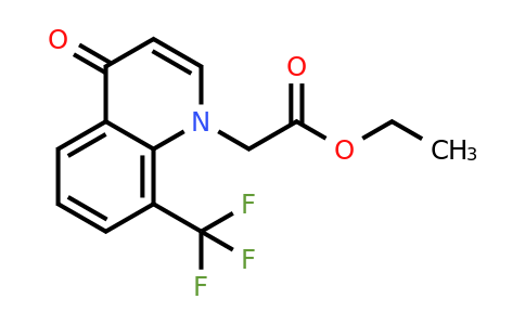 CAS 1171941-03-9 | Ethyl 2-(4-oxo-8-(trifluoromethyl)quinolin-1(4H)-yl)acetate