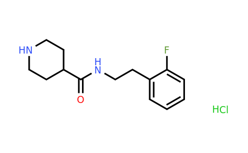CAS 1172035-08-3 | N-[2-(2-Fluorophenyl)ethyl]piperidine-4-carboxamide hydrochloride
