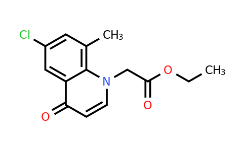 CAS 1172066-32-8 | Ethyl 2-(6-chloro-8-methyl-4-oxoquinolin-1(4H)-yl)acetate