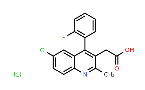 CAS 1172281-43-4 | 2-[6-chloro-4-(2-fluorophenyl)-2-methylquinolin-3-yl]acetic acid hydrochloride