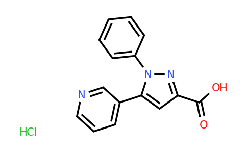 CAS 1172372-17-6 | 1-Phenyl-5-(pyridin-3-yl)-1H-pyrazole-3-carboxylic acid hydrochloride