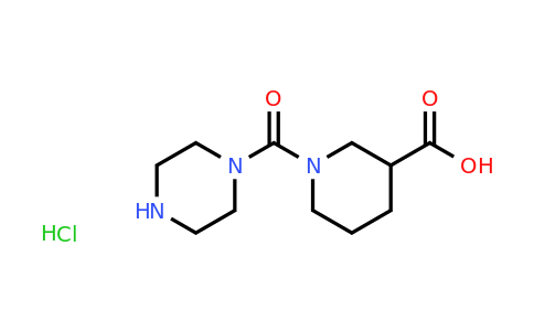 CAS 1172442-08-8 | 1-(Piperazine-1-carbonyl)piperidine-3-carboxylic acid hydrochloride