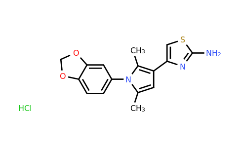 CAS 1172446-62-6 | 4-[1-(1,3-dioxaindan-5-yl)-2,5-dimethyl-1H-pyrrol-3-yl]-1,3-thiazol-2-amine hydrochloride