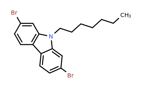 CAS 1173071-58-3 | 2,7-Dibromo-9-heptyl-9H-carbazole