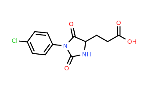 CAS 1173293-40-7 | 3-[1-(4-Chlorophenyl)-2,5-dioxoimidazolidin-4-yl]propanoic acid