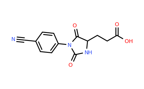 CAS 1173293-43-0 | 3-[1-(4-Cyanophenyl)-2,5-dioxoimidazolidin-4-yl]propanoic acid