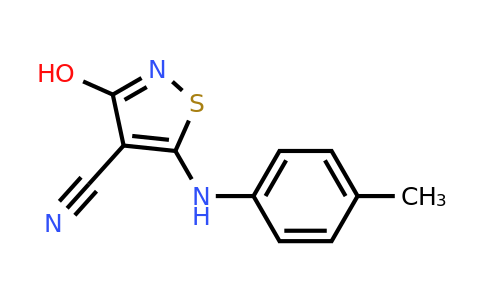 CAS 117376-87-1 | 3-Hydroxy-5-[(4-methylphenyl)amino]-1,2-thiazole-4-carbonitrile