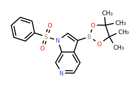 CAS 1174038-65-3 | 1-(Phenylsulfonyl)-3-(4,4,5,5-tetramethyl-1,3,2-dioxaborolan-2-YL)-1H-pyrrolo[2,3-C]pyridine