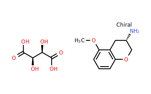 (2R,3R)-2,3-dihydroxybutanedioic acid;(3S)-5-methoxychroman-3-amine