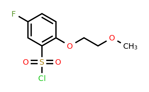 CAS 1174295-58-9 | 5-fluoro-2-(2-methoxyethoxy)benzene-1-sulfonyl chloride