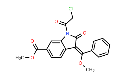 CAS 1174335-83-1 | (E)-Methyl 1-(2-chloroacetyl)-3-(methoxy(phenyl)methylene)-2-oxoindoline-6-carboxylate