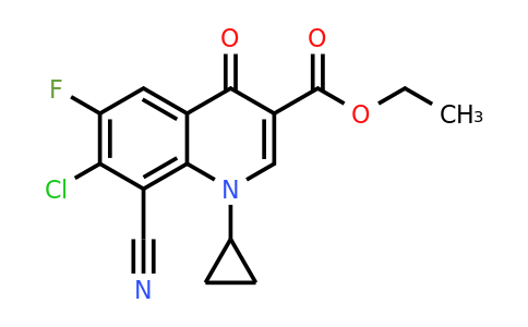CAS 117528-64-0 | Ethyl 7-chloro-8-cyano-1-cyclopropyl-6-fluoro-4-oxo-1,4-dihydroquinoline-3-carboxylate