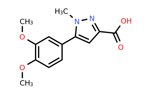 CAS 1175962-10-3 | 5-(3,4-Dimethoxyphenyl)-1-methyl-1H-pyrazole-3-carboxylic acid