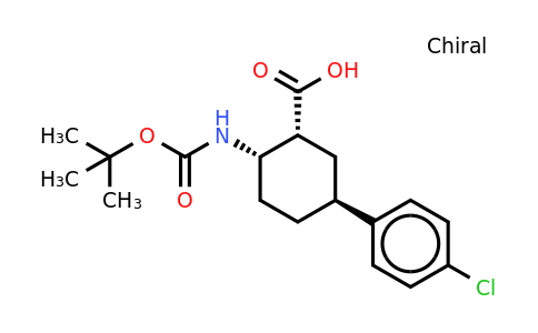 CAS 1176474-84-2 | Cis-2-tert-butoxycarbonylamino-trans-5-(4-chloro-phenyl)-cyclohexanecarboxylic acid