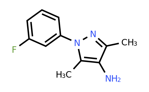 CAS 1176581-36-4 | 1-(3-fluorophenyl)-3,5-dimethyl-1H-pyrazol-4-amine