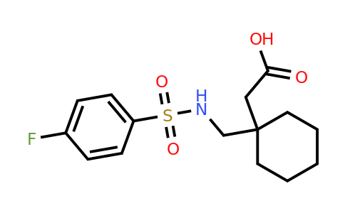 CAS 1176582-75-4 | 2-(1-((4-Fluorophenylsulfonamido)methyl)cyclohexyl)acetic acid