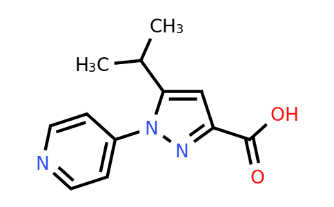 CAS 1177272-21-7 | 5-(propan-2-yl)-1-(pyridin-4-yl)-1H-pyrazole-3-carboxylic acid