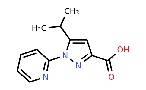 CAS 1177330-29-8 | 5-(propan-2-yl)-1-(pyridin-2-yl)-1H-pyrazole-3-carboxylic acid
