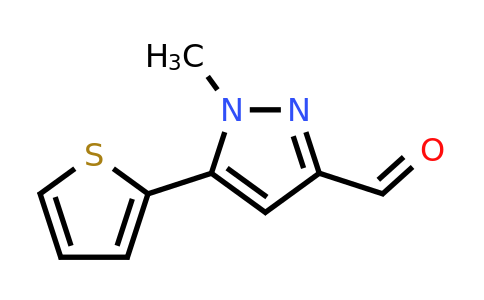 CAS 1177332-06-7 | 1-methyl-5-(thiophen-2-yl)-1H-pyrazole-3-carbaldehyde