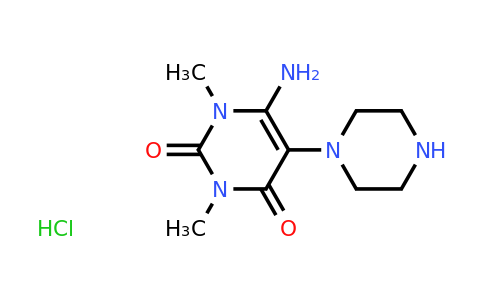 CAS 1177356-49-8 | 6-amino-1,3-dimethyl-5-(piperazin-1-yl)-1,2,3,4-tetrahydropyrimidine-2,4-dione hydrochloride