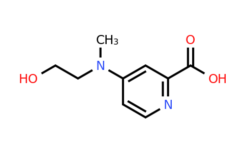 CAS 1178081-92-9 | 4-[(2-hydroxyethyl)(methyl)amino]pyridine-2-carboxylic acid