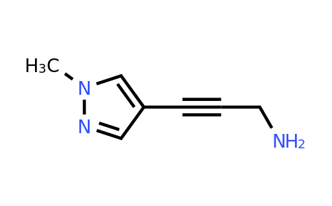 CAS 1178253-85-4 | 3-(1-methylpyrazol-4-yl)prop-2-yn-1-amine