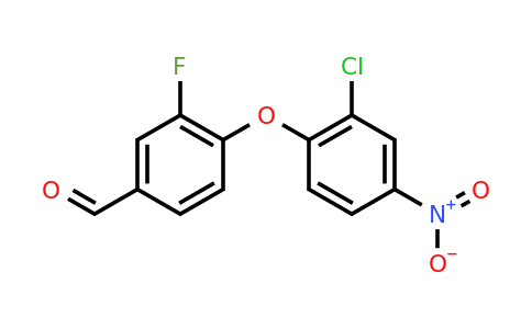 CAS 1178786-06-5 | 4-(2-Chloro-4-nitrophenoxy)-3-fluorobenzaldehyde