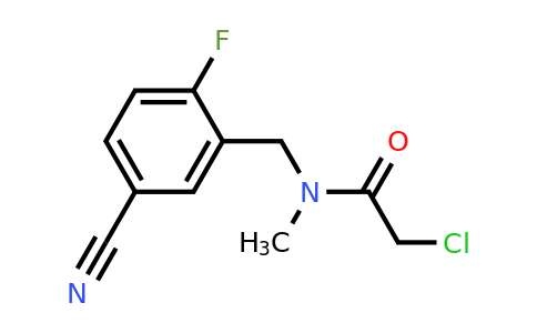 2-Chloro-N-[(5-cyano-2-fluorophenyl)methyl]-N-methylacetamide