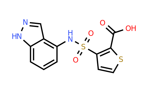 CAS 1178919-92-0 | 3-[(1H-indazol-4-yl)sulfamoyl]thiophene-2-carboxylic acid