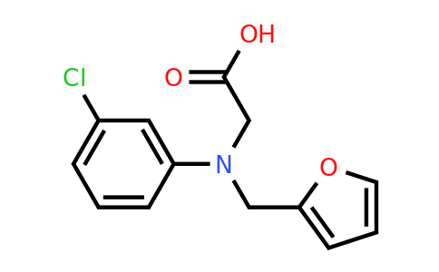 CAS 1179082-70-2 | 2-[(3-Chlorophenyl)(furan-2-ylmethyl)amino]acetic acid
