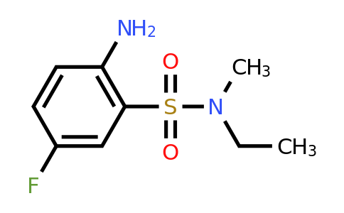 CAS 1179099-15-0 | 2-amino-N-ethyl-5-fluoro-N-methylbenzene-1-sulfonamide