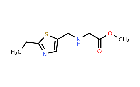 CAS 1179285-52-9 | Methyl 2-{[(2-ethyl-1,3-thiazol-5-yl)methyl]amino}acetate