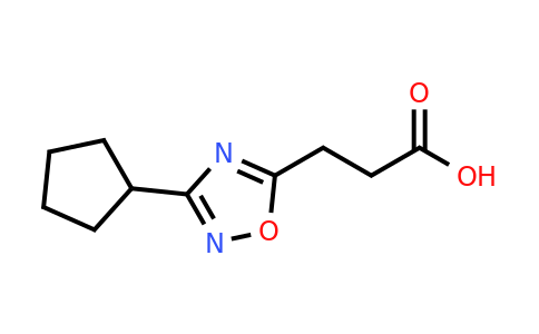 CAS 1179299-13-8 | 3-(3-cyclopentyl-1,2,4-oxadiazol-5-yl)propanoic acid