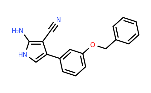 CAS 1179361-70-6 | 2-Amino-4-(3-(benzyloxy)phenyl)-1H-pyrrole-3-carbonitrile