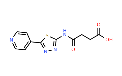 CAS 1179399-95-1 | 3-{[5-(pyridin-4-yl)-1,3,4-thiadiazol-2-yl]carbamoyl}propanoic acid